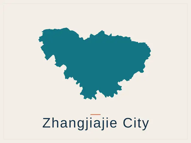 Outline map of Zhangjiajie City